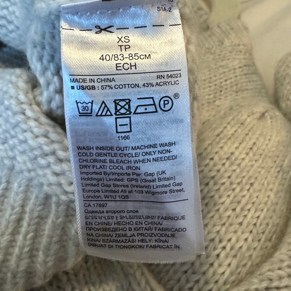 Heather Gray Sweater w/ Puff Sleeves from Banana Republic - Picture 7 of 7